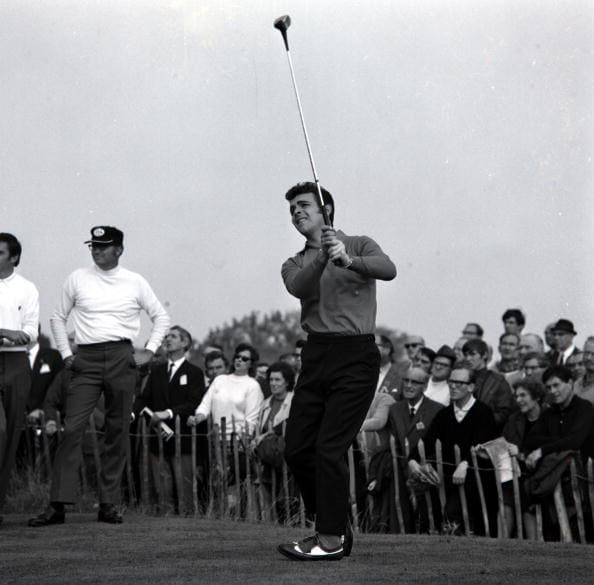 Great Britain's Tony Jacklin in action at the 1969 Ryder Cup